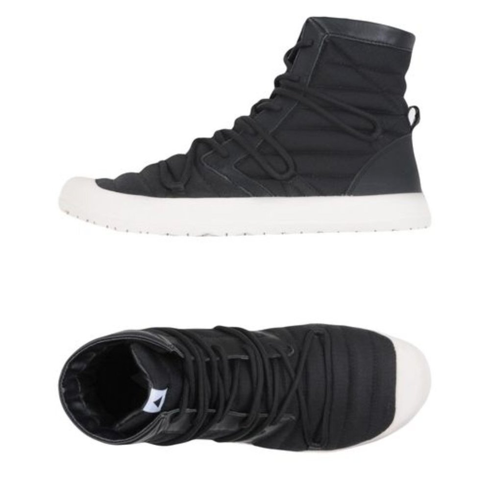 Volta Men’s Hi-Top Sneakers White + Black Size 10 Athletic Casual Shoes